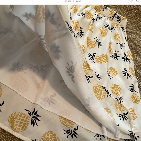 Jessy B Retro Pineapple Print Skirt - 1X - Picture 4 of 6